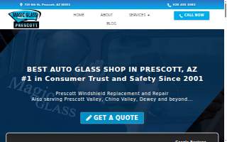 Magic Glass Prescott website