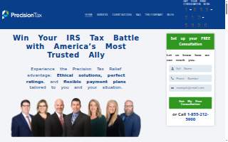 Precision Tax & Accounting Services website