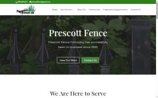 Prescott Fence Co website