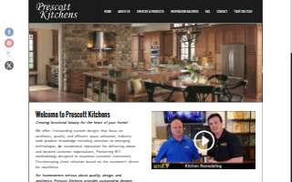 Prescott Kitchens website