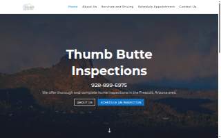 Thumb Butte Inspections of Prescott website