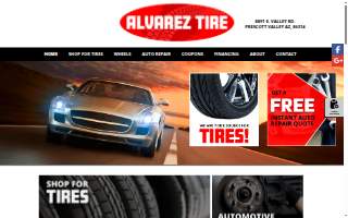 Alvarez Tire website