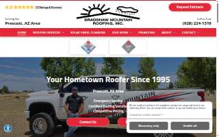 Bradshaw Mountain Roofing, INC. website
