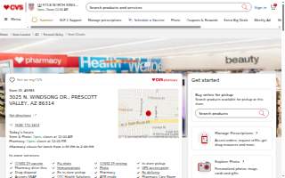 CVS Pharmacy website