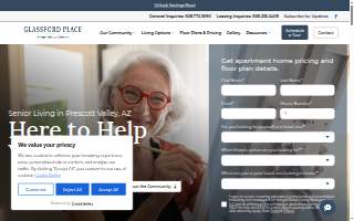 Glassford Place Senior Living website