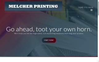 Melcher Printing Inc. website