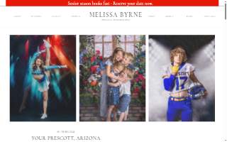 Melissa Byrne Portrait Photography website