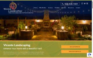 Vicente Landscaping website