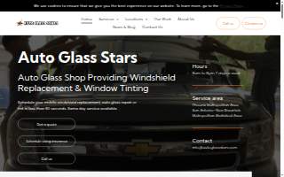 Auto Glass Stars website