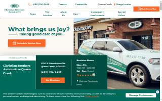 Christian Brothers Automotive Queen Creek website