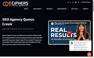 Ciphers Digital Marketing - Queen Creek website
