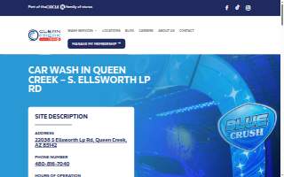 Clean Freak Car Wash of Queen Creek website