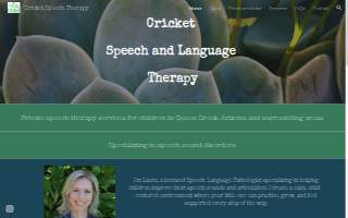 Cricket Speech and Language Therapy website