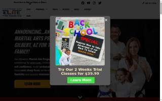 Elite Tae Kwon Do School website