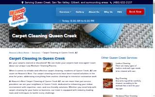 Heaven's Best Carpet Cleaning website
