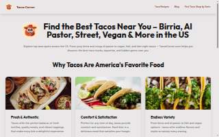Tacos 86 Food Truck website