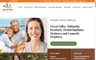 Desert Villa Dental website