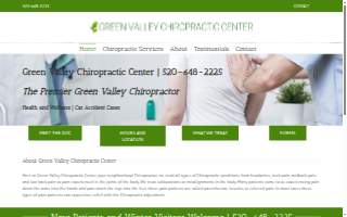 Green Valley Chiropractic Center website