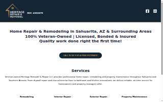Heritage Repair & Remodel website