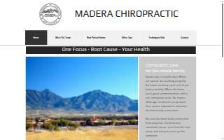 Madera Chiropractic website