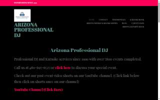Arizona Professional DJ website