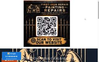 First Iron Repair website