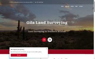 Gila Land Surveying website