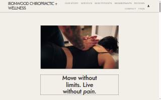 Ironwood Chiropractic website