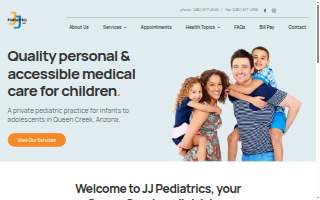 JJ Pediatrics of San Tan Valley website