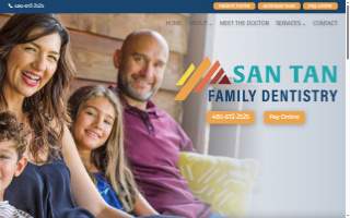 San Tan Family Dentistry website