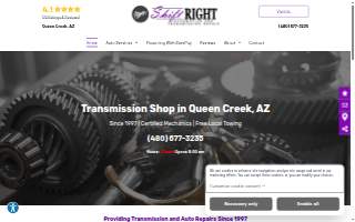 Shift Right Transmissions & Auto Repair of San Tan Valley website