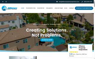 Alliance Property Inspections website