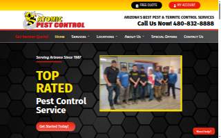 Atomic Pest Control - Scottsdale website