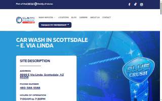 Clean Freak Car Wash of Scottsdale website
