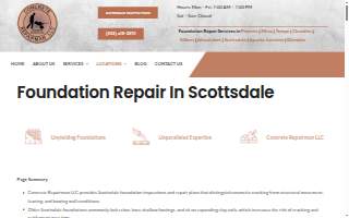Concrete Repairman® Foundation Repair of Scottsdale website