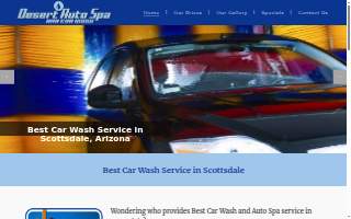 Desert Auto Spa and Car Wash website