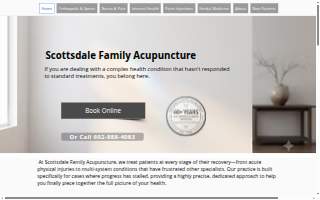 Scottsdale Family Acupuncture website