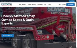 Sewer Time Septic & Drain website