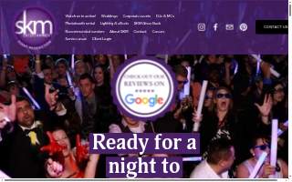 SKM Entertainment Event Productions of Scottsdale website