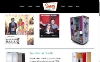 Snapz Photo Booth website