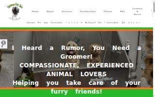 Uptown Pet Spa Scottsdale website