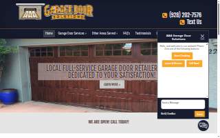 AAA Garage Door Solutions website