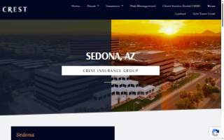 Crest Insurance Group of Sedona website