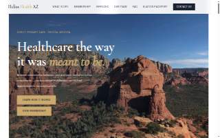 Helios Health AZ, Direct Primary Care and Wellness website