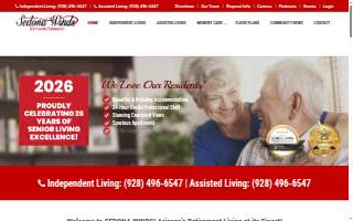 Sedona Winds Independent Living website