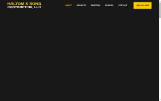 Haltom & Son's Contracting website