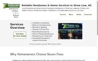 Seven Fixes, LLC website