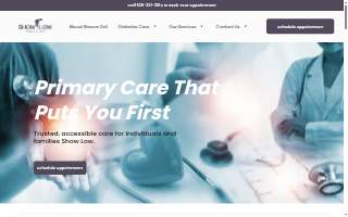 Show Low Family Clinic website