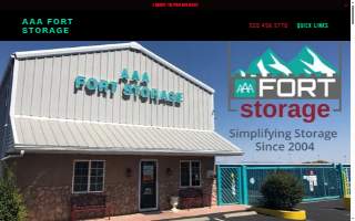 AAA Fort Storage website