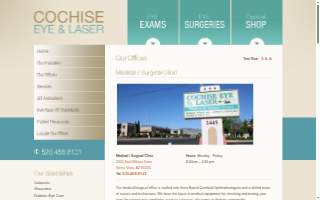 Cochise Eye & Laser - Optical Vision Center website